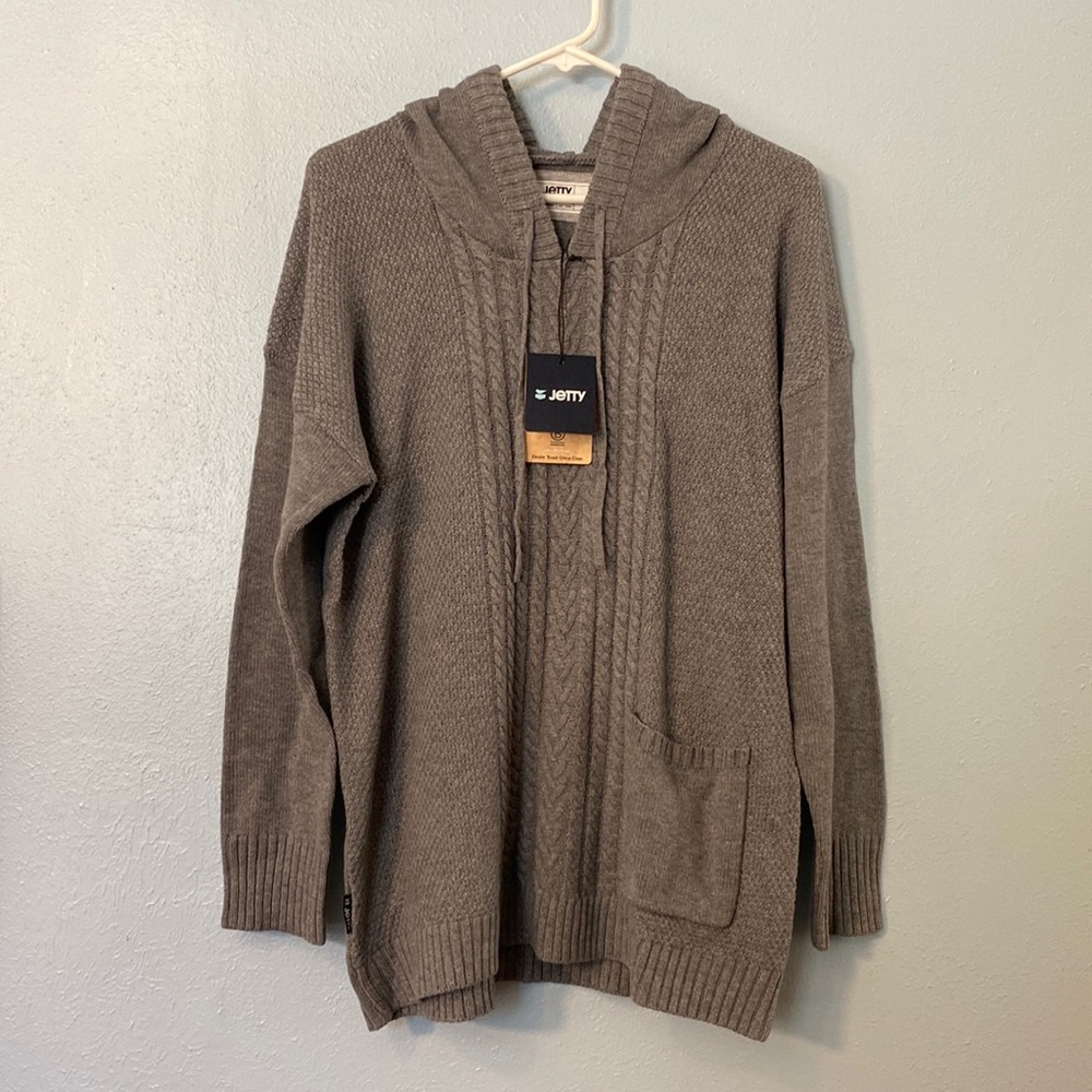 NWT Jetty Hooded Knit Sweater